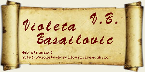 Violeta Basailović vizit kartica
